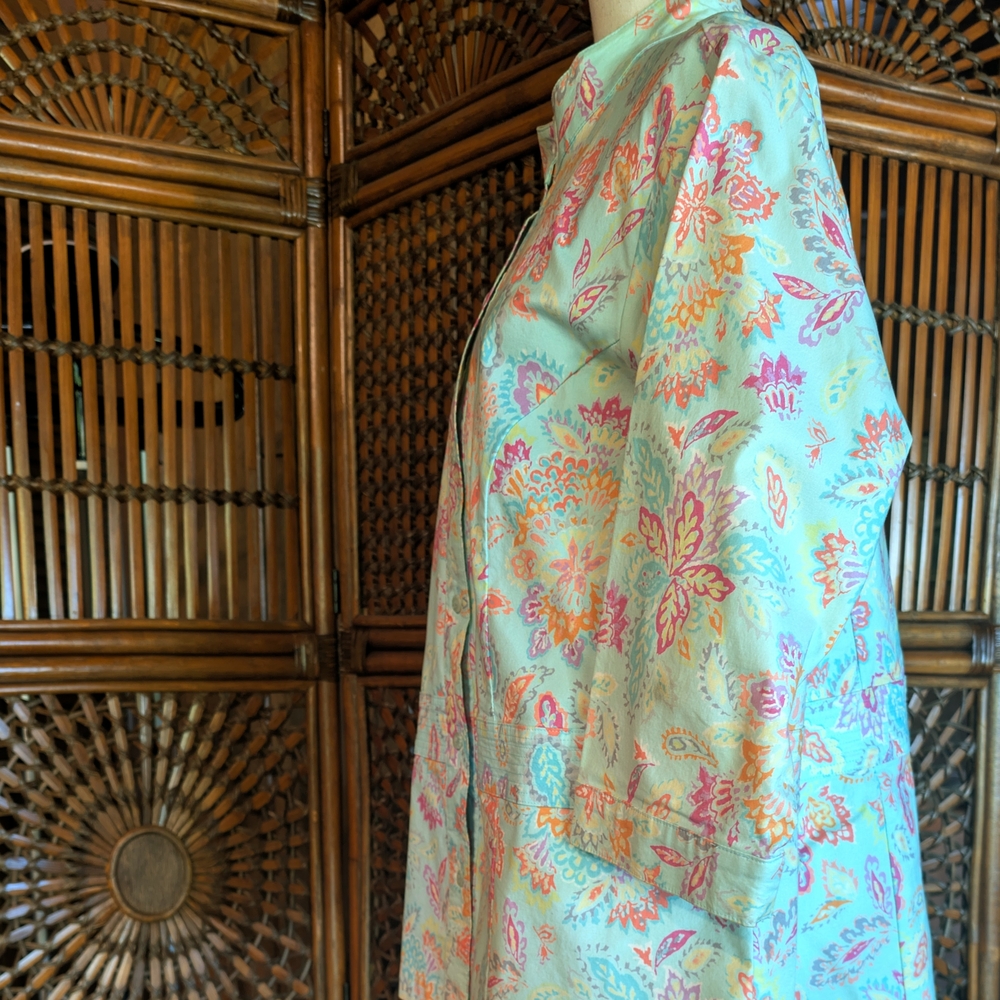 SIGRID OLSEN Sport Blazer - Aqua/Multi BOHO - 1X - NWOT - Picture 9 of 15